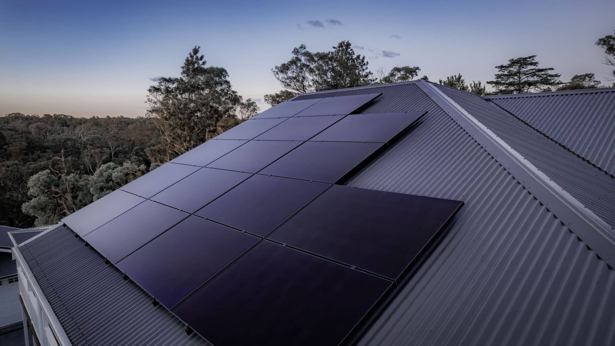 Close-up of an Aiko Neostar ABC all-black solar panel